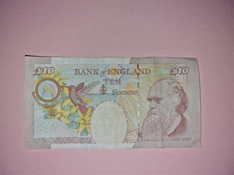 Old Ten £10 Pound Note Used circulated Charles Darwin | eBay