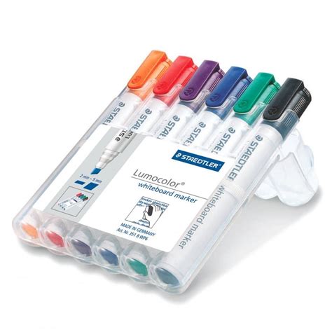 Lumocolour Whiteboard Marker Chisel Tip Pack of 6**^ - Kids Creativity ...