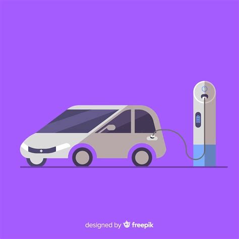Free Vector | Electric car