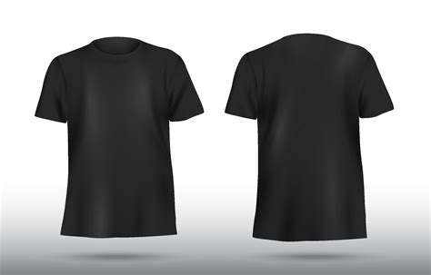 Black 3D T-Shirt Mockup 19581296 Vector Art at Vecteezy