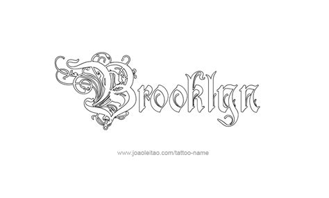 Brooklyn Name Tattoo Designs