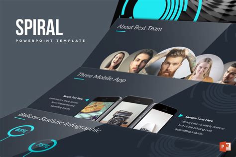 Spiral Powerpoint Template | Presentation Templates ~ Creative Market