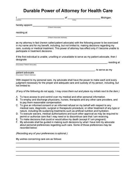 50 Free Power of Attorney Forms & Templates (Durable, Medical,General)