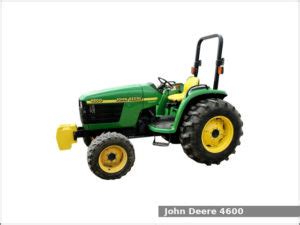 John Deere 4600 compact utility tractor: review and specs - Tractor Specs