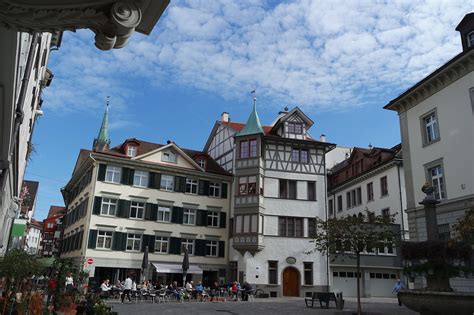 St gallen,old town,grüninger place,historic home,bay window - free image from needpix.com