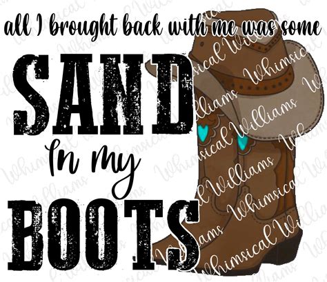 Sand in My Boots Png - Etsy