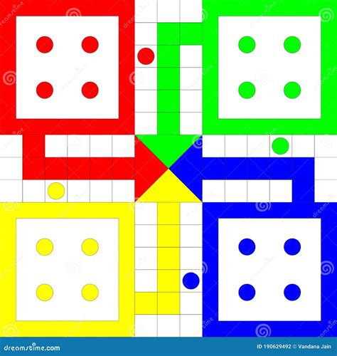 Ludo Vector.an Indoor Game of Ludo.Ludo Board Game.Ludo Game Vector ...