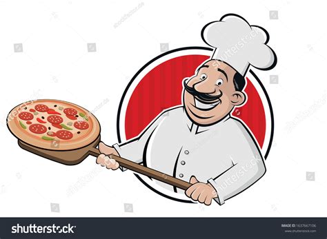 Italian Pizza Man Cartoon