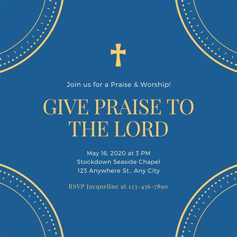 Free Printable Religious Invitations Templates - PRINTABLE TEMPLATES