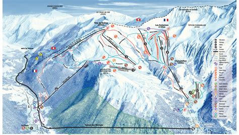 BERGFEX: Mapa stoków Balme - Vallorcine - Mapa panoramiczna Balme - Vallorcine - Mapa Balme ...