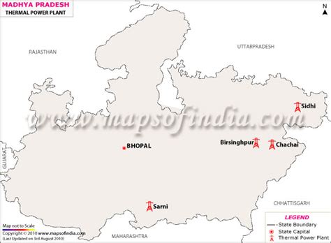 Madhya Pradesh Thermal Power Plants Map