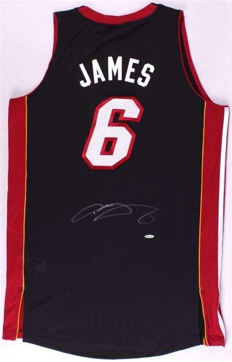 LeBron James Signed Miami Heat Authentic Adidas Away Jersey (UDA COA ...