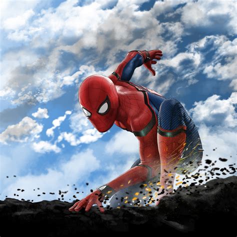 Download spider-man, superhero, art, 2019 2248x2248 wallpaper, ipad air, ipad air 2, ipad 3 ...