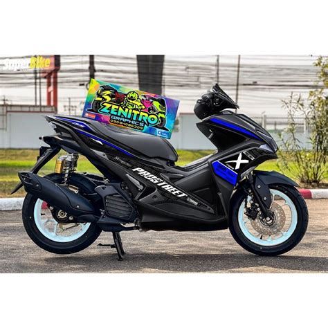 Prostreet decals for aerox v1 (Blue) | Lazada PH