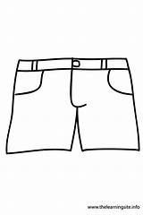 Shorts Coloring Page sketch template