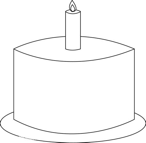 Birthday Cake Template Printable