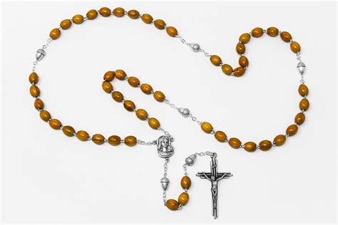 CATHOLIC GIFT SHOP LTD - Acorn Olive Rosary Beads.