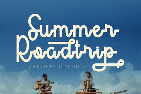 Free Retro Script Font - Summer Roadtrip on Behance