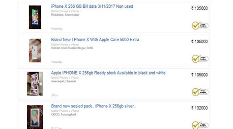 Apple iPhone X is already sold out, selling for Rs 1.5 lakh on OLX India | Technology News - The ...