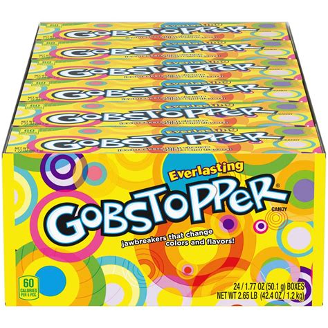 Amazon.com: Wonka Gobstopper Everlasting Candy, Jawbreaker Candy, 1.77 Ounce Treat-Size Theater ...