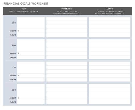 Business Goal Planning Template