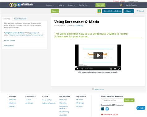 Using Screencast-O-Matic | OER Commons