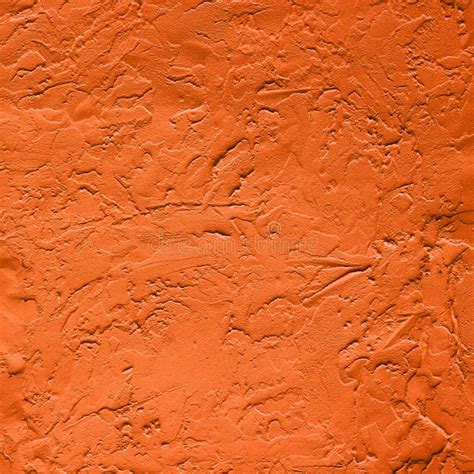 The Light Orange Wall Texture Covered with Decorative Plaster ...