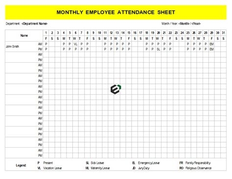 How Do I Create An Employee Attendance Sheet In Excel - Printable Online