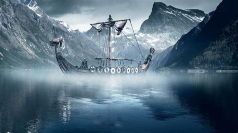 61+ Viking Ship Wallpapers on WallpaperPlay | Viking wallpaper, Viking ...