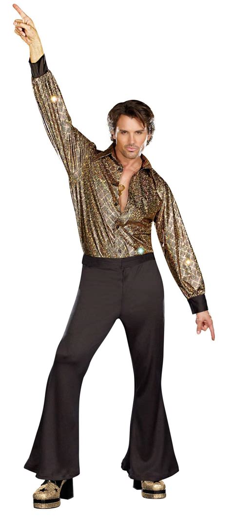 Underwraps Mens 60s 70s Disco Party Outfit Halloween Costume ...