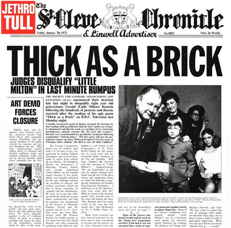 Jethro Tull - Thick As A Brick - Mr Vinyl