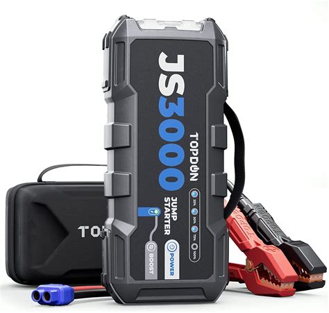 Car Battery Jump Starter TOPDON JS3000 12V 3000A Battery Booster for Up ...