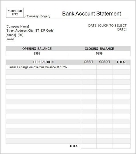 Statement of Account Templates | 12+ Free Docs, Xlsx & PDF | | Statement template, Word template ...