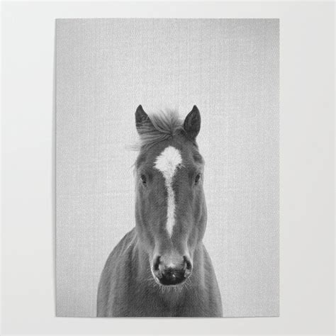 Horse II - Black & White Poster by galdesign #Poster #photography #digital #blackandwhite #hdr # ...