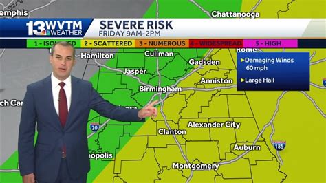 Severe weather forecast in central Alabama - YouTube