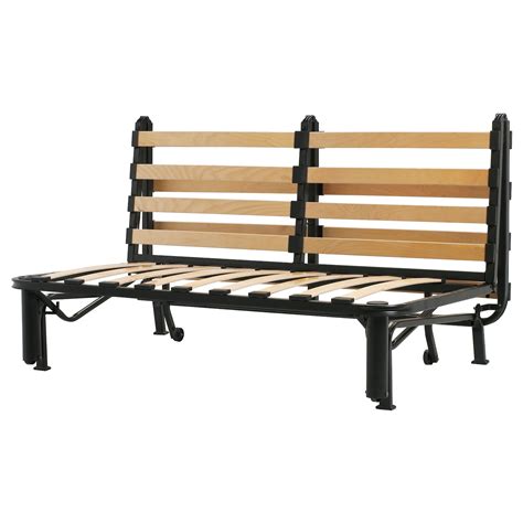 LYCKSELE 2 seater sofa bed frame, black - IKEA