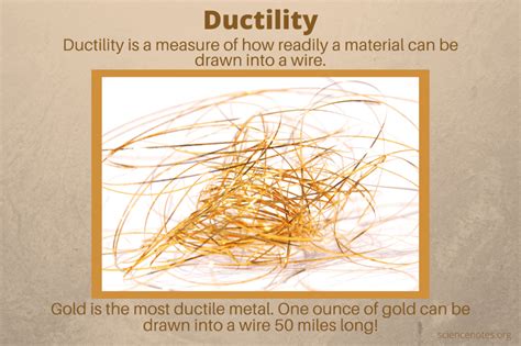 Ductility - Ductile Definition and Examples in 2021 | Learn physics, Example, Chemical changes