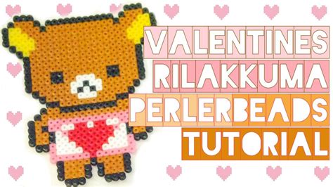 Rilakkuma Valentine's Day | Perler Beads Tutorial - YouTube