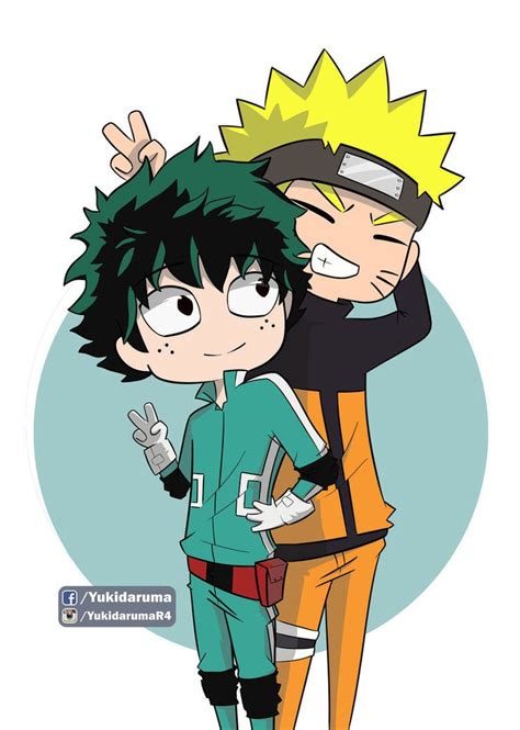 Naruto Y Deku by yukidarumaR4 | Anime crossover, Anime meme face, Anime characters