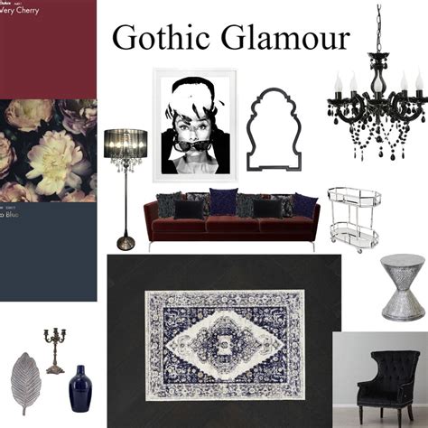 Gothic Glamour Mood Board Interior Design Mood Board by Bricks and Beams in 2022 | Interior ...