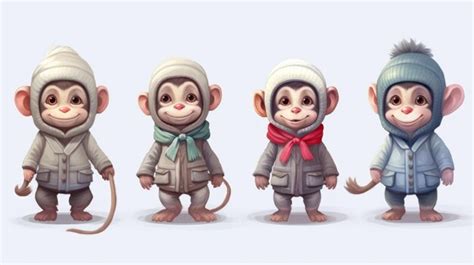 Premium AI Image | Monkey character for a game called monkey