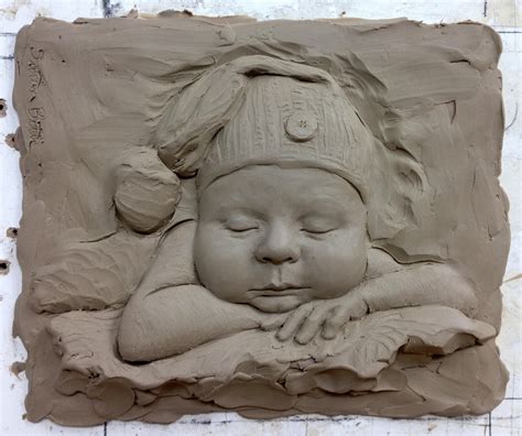 #119, Sleeping Infant and Torso relief - Sutton Betti