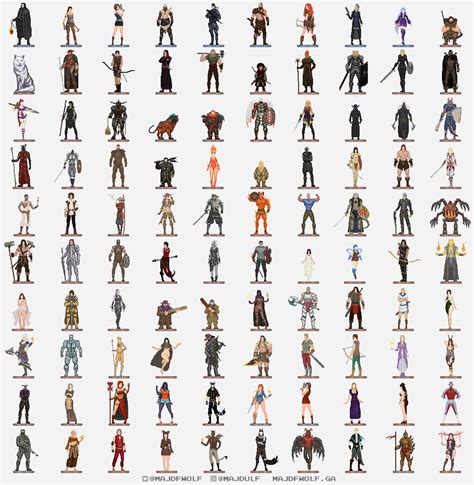 [ART] 100 Pixel Characters : r/DnD