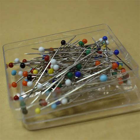 32MM Head Pins Rhinestone DIY Sewing Dressmaking Fixing Needle Tool ...