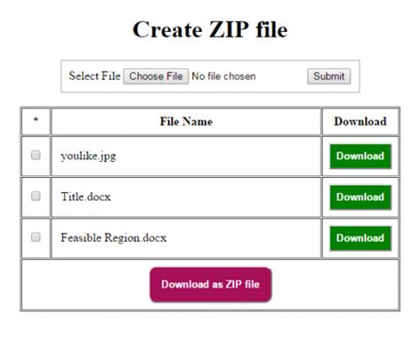 Create and Download as ZIP file in PHP | Free source code, tutorials and articles