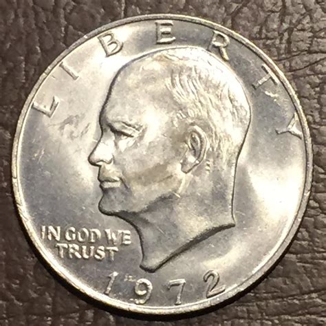 Rare 1972 Eisenhower Dollar no Mint Mark | Etsy