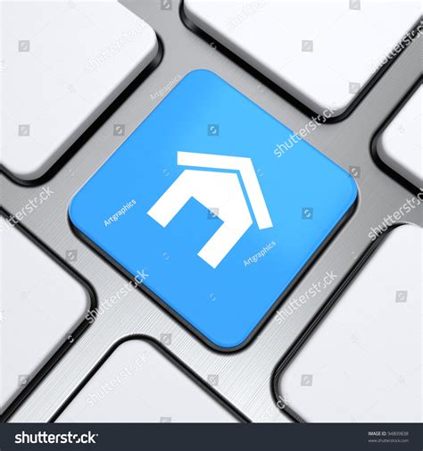 Home Symbol Button On A Keyboard, 3d Render Stock Photo 94809838 : Shutterstock