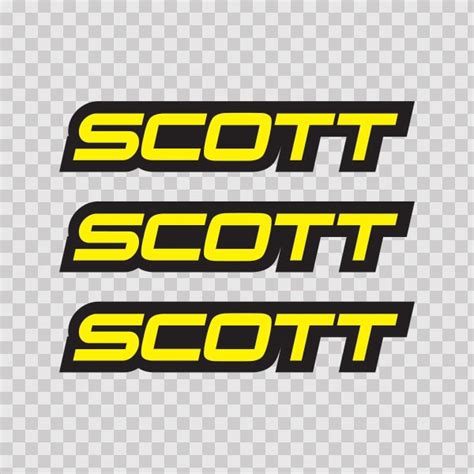 Printed vinyl Scott Mountain Bike Logo | Stickers Factory