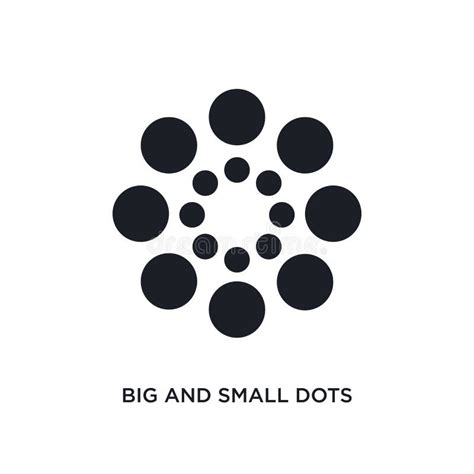 Big and Small Dots Isolated Icon. Simple Element Illustration from Ultimate Glyphicons Concept ...