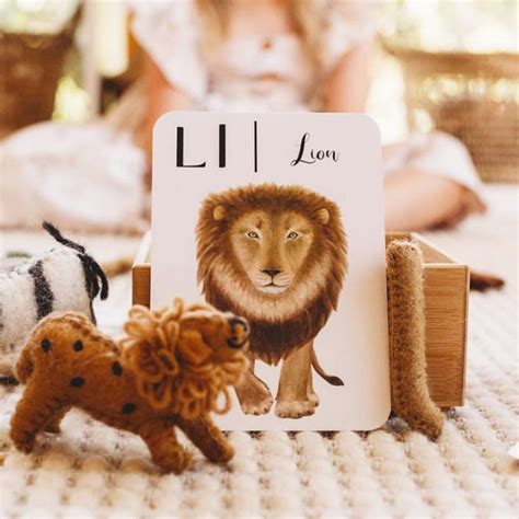 🦁 Nature’s ABC Flash Cards 🦁 L is for Lion! Every one of our ABC Flash Cards has 3 facts about ...